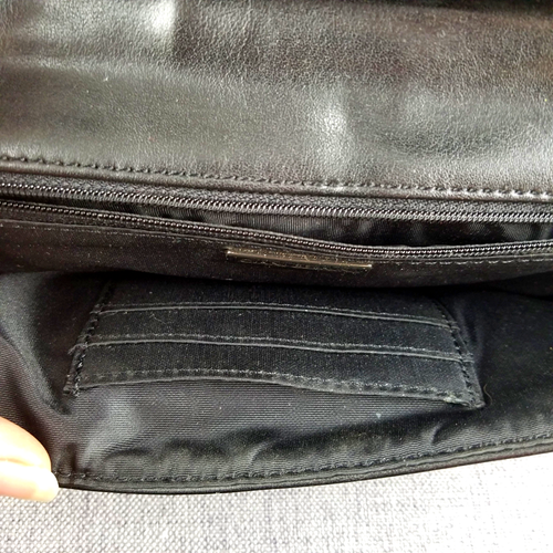 Gianni Bernini Schwarz Leder Handgelenktasche Clutch Geldbörse Organizer Weiches Leder Tasche - Bild 6 von 10