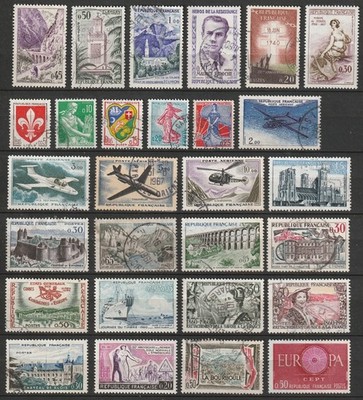 9854  Frankreich  Lot aus  1274-1319  gestempelt