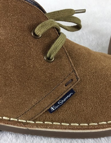 Ben Sherman Chukka Shoes Mens 11 Brown Leather Lace Up Ankle Boots - Picture 4 of 11
