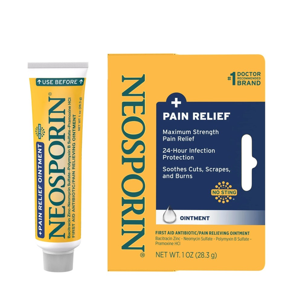 Neosporin + Pain Relief Dual Action Antibiotic Ointment 1 oz Tube | eBay