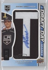 2021-22 Upper Deck SP Game Used 34/35 Alex Turcotte #DDM-AT Auto 0c3