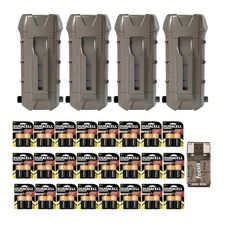 Cuddeback CuddeLink Dual Power Bank 4-Pack 48 D Batteries Extends Cam Life