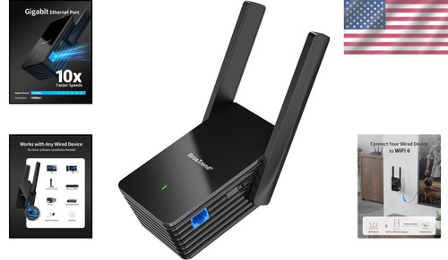 Universal WiFi to Ethernet Adapter - Connect Smart Devices to High-Speed WiFi 6 - Picture 2 of 8