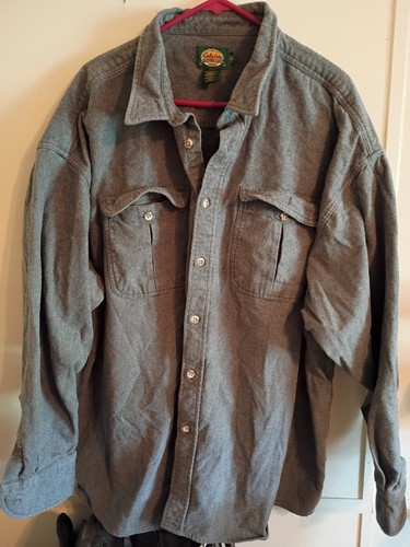 CABELA'S HERREN 4XL SCHWERES GRAUES SHIRT gebraucht