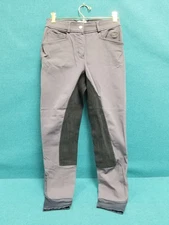 Hadley by Smartpak Equestrian Breeches Women's 26R Gray Full Seat Riding Pants 