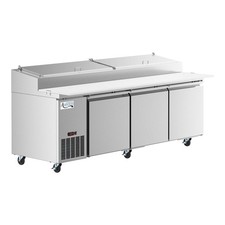 94" 3 Door Refrigerated Pizza Prep Table