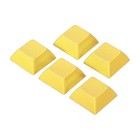 Pack de 5 claviers vierges 1U clavier de remplacement universel PBT jaune mécanique
