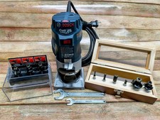 Bosch 1 HP Variable Speed Palm Router With Two Sets of Router Bits