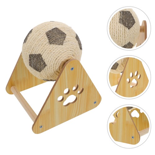  Katzenkratzbrett Sisal: Katzenkratzer mit Ball zur Unterhaltung - lustig - Bild 4 von 12