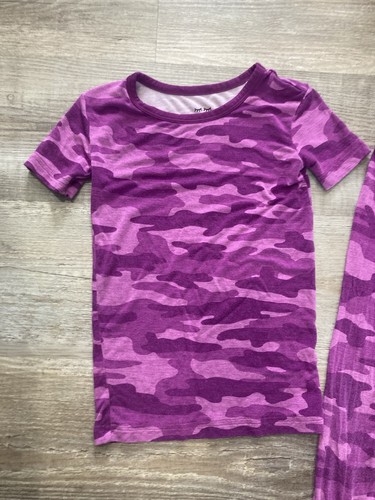 Size 4 Little Sleepies Purple Camo Pajamas - Picture 2 of 7