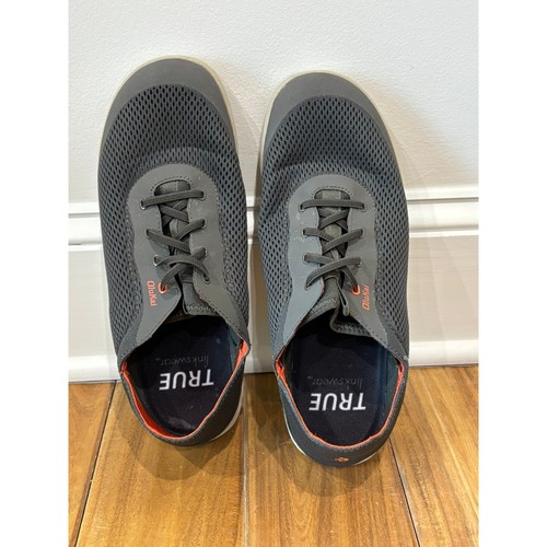 Olukai Herren Moku Pae Mesh Bootsschuhe ohne Schnürsenkel - Island Salt 12