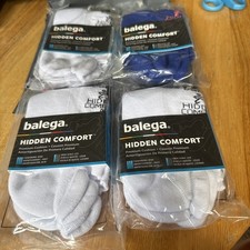 BRAND NEW 4 Pairs of Balega HIDDEN COMFORT NEW Socks MEDIUM