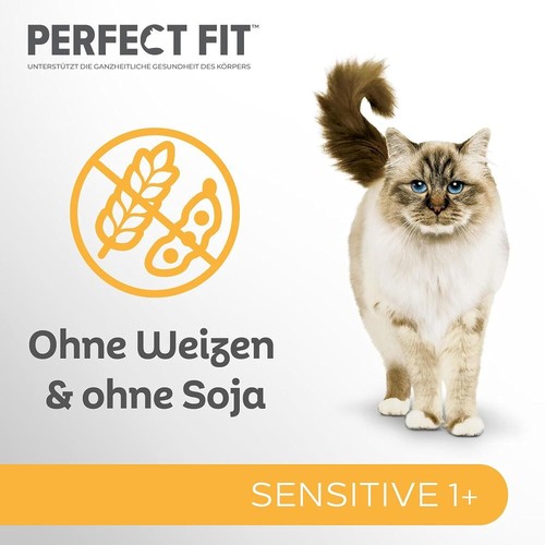 Perfect Fit Sensitive 1+ Katzennassfutter mit Huhn in Sauce, 12 Portionsbeutel, - Bild 11 von 12