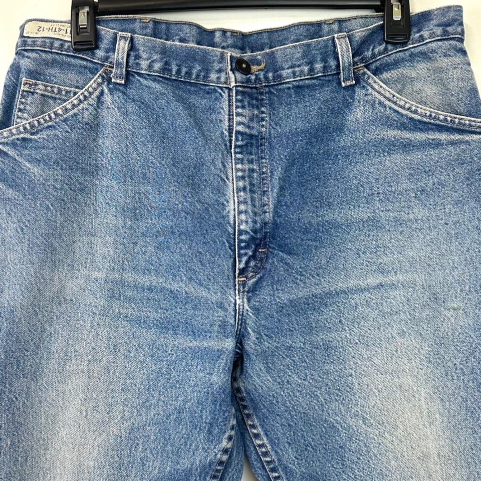 BULWARK FR Blue Denim Straight Leg Jeans Mens 40x32 Flame Resistant Work Utility - Image 2 of 4