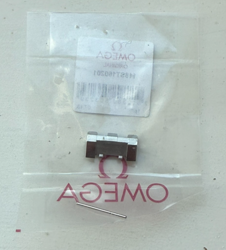 Genuine Omega De Ville Armadillo Steel Clasp Part Link 20mm 118ST160201 1602/944 - Picture 2 of 4