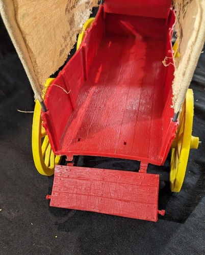 Marx Toys Wagon Train No 1369-P Official Covered Wagon - Incomplete but with Box - Picture 7 of 11
