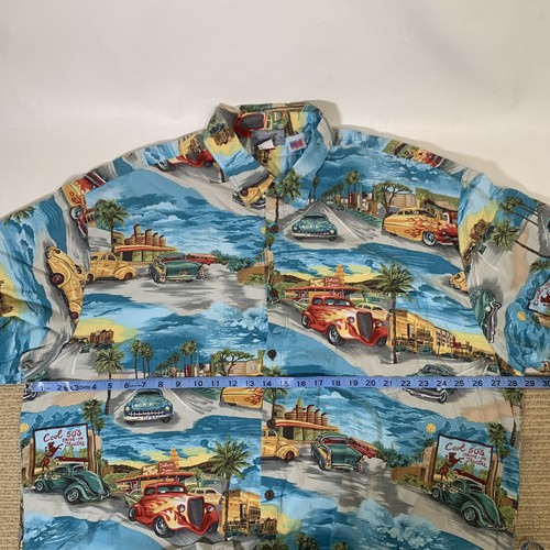 Camisa hawaiana High Seas Trading Co para hombre talla 4xl Drive In Diner Ned’s Palm’s - Imagen 17 de 18