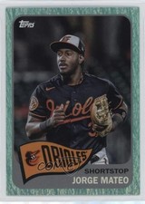2023 Topps Archives 1965 Topps Aqua Sparkle Foil 24/75 Jorge Mateo #103 12v1