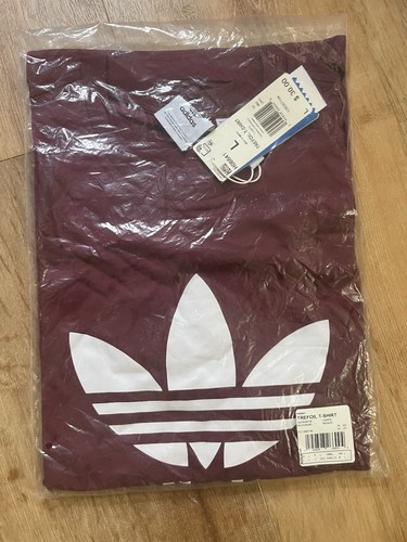 MAGLIETTA TRIFOGLIO NUOVA UOMO L ADIDAS ORIGINALS H06641 Victory CRIMSON - Foto 4 di 5