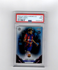 LAMINE YAMAL 2023 TOPPS CHROME REFRACTOR RC PSA 9 #64
