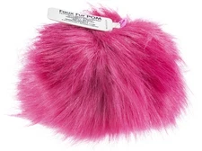 Pepperell Braiding Faux Fur Pom With Loop-Azalea - 3 Pack