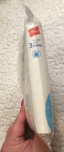 NOS Hanes Toddler Girls sz4T Tagless White Camis Y2K Camisole 100% Cotton 2014 - Picture 3 of 5