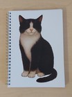 Celia Hammond Animal Trust Black & White Cat Spiral Bound Notebook