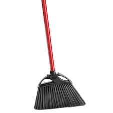 11 In. Indoor/Outdoor Angle Broom with Steel Handle