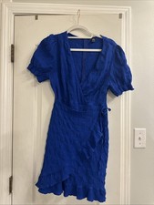 SHEIN Chifit Casual Dress Size Large Royal Blue