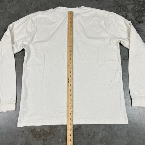 Camiseta John Elliot Para Hombre Grande Blanca Manga Larga Defecto Usada - Imagen 12 de 17