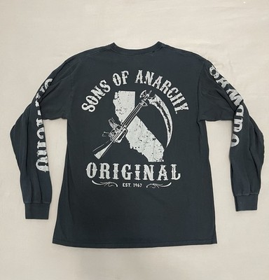 Sons of Anarchy Road Gear Men s Large Long Sleeve T Shirt Black SAMCRO