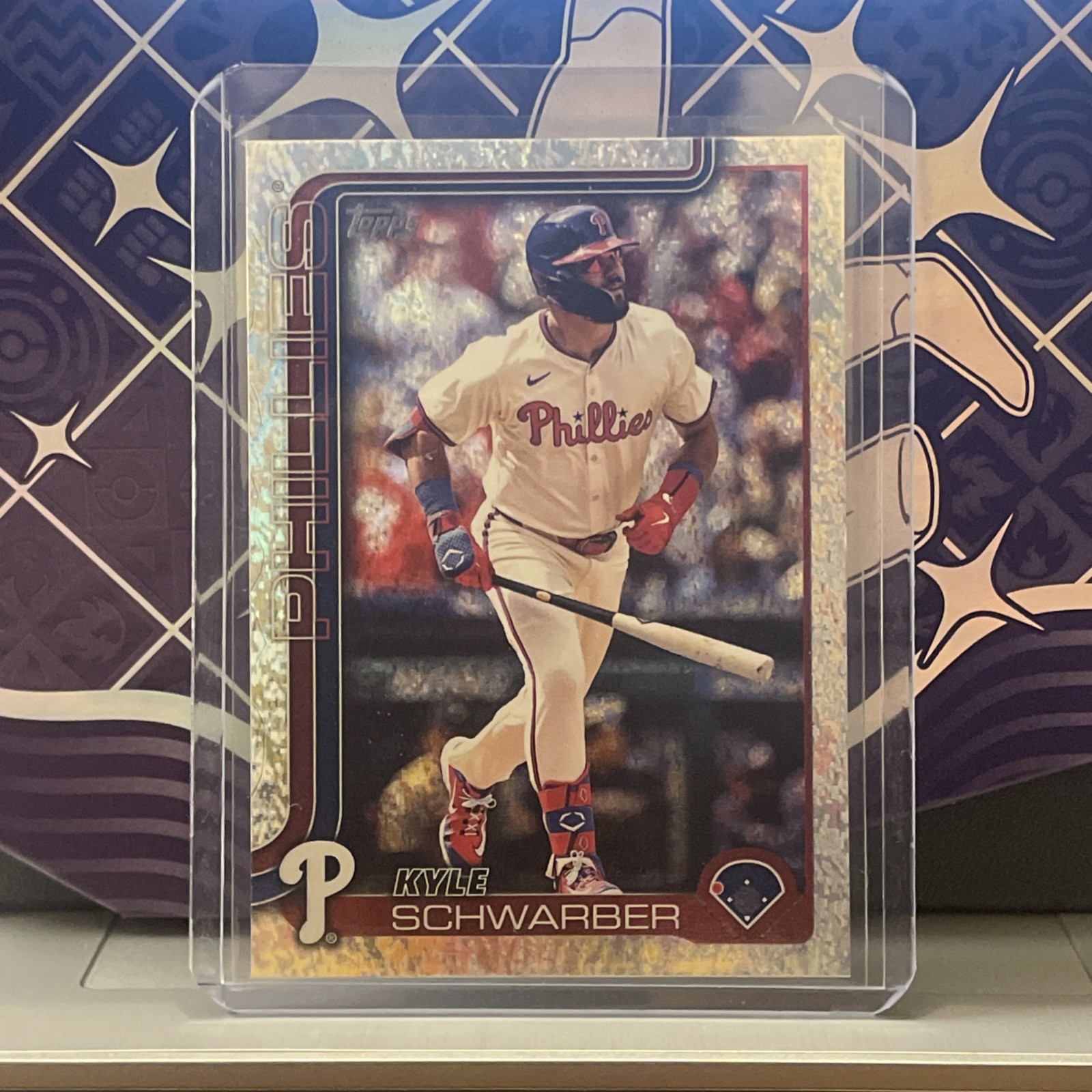 2025 Topps Series 1 - Kyle Schwarber #141 Sandglitter