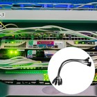 5 PCS Fan Extension Cord Adapter Dc Power Supply Connector Computer Cable