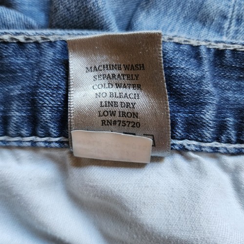 Jeans uomo BKE Jake gamba dritta taglia 34R blu denim elasticizzato punto contrasto - Foto 11 di 11
