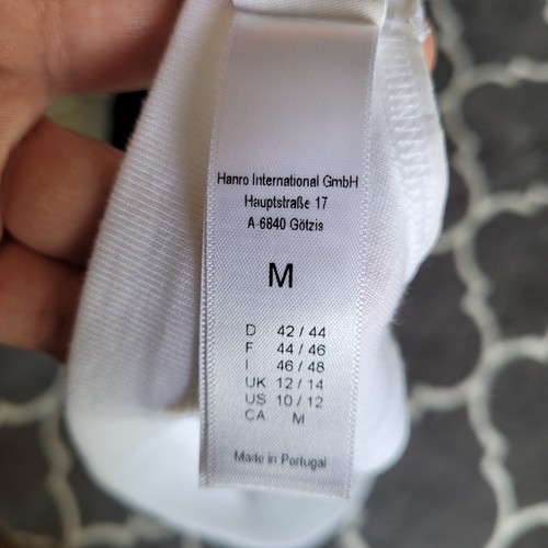 Reggiseno Hanro Michelle cotone ricamato coppa morbida taglia media bianco senza fili nuovo senza etichette - Foto 2 di 5