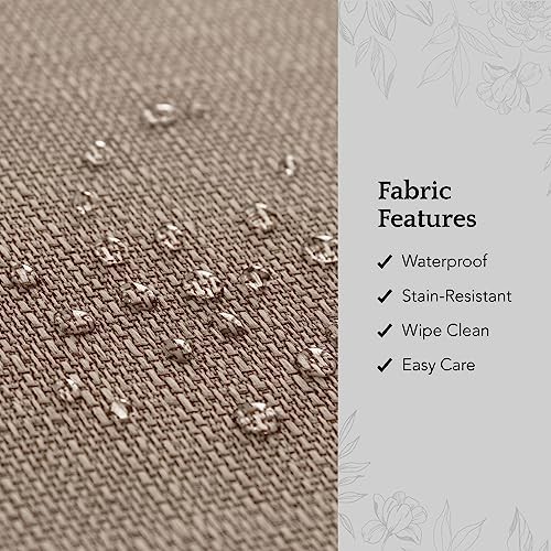 Hogar Moda Laurel Textura Sólida Agua y Mancha 17" x 17" (Juego de 4) Taupe - Imagen 4 de 8