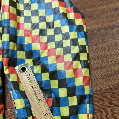 Vtg Obermeyer Wind Shirt XL Skiing 100% Nylon Checkered Button Pocket Tee Japan - Picture 15 of 18
