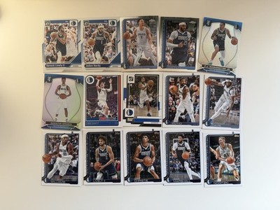 Dallas Mavericks NBA Trading Card Lot Topps/Panini 15 Cards Doncic/Irving/Davis
