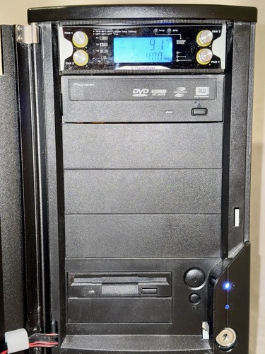 Thermaltake Xaser v Damier V6000A ATX Tower Black Red Aluminum Case w/ Mods Read - Picture 12 of 16