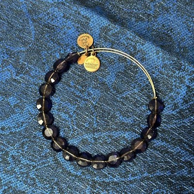 Alex and Ani Purple Beaded Bracelet