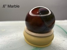 Glass Marble With Display Ring lot 8482 See Photos Description