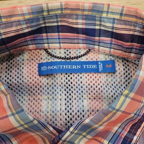 Southern Tide Performance LS poly vented button fishing shirt Mens Medium - Picture 9 of 15