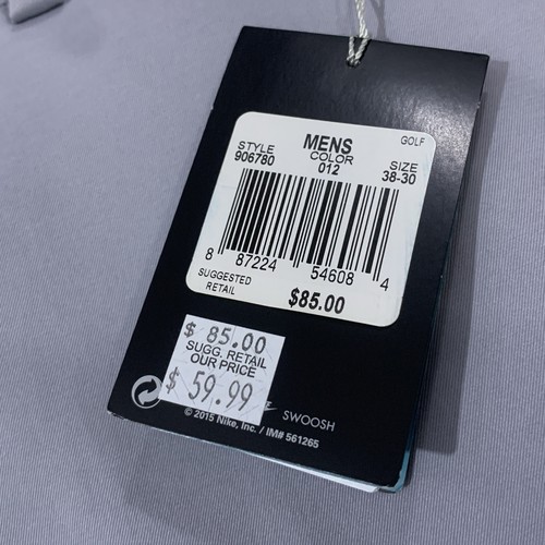 Nike Golfhose Herren 38x30 vorne flach grau Standard Fit Stretch 906780-012 - Bild 4 von 14