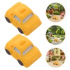  10pcs Miniature Car Figurine: Cute Vehicle Ornament Micro Landscape Accessories