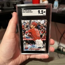 2018 Topps Holiday WalMart Mega Box Shohei Ohtani #HMW17 SGC 9.5 Mint+ Rookie RC