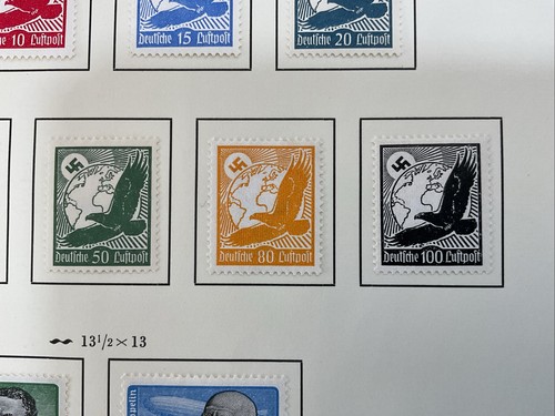 German Reich Mint Stamps 1934-1938 On 2 Leaves *220 - Picture 6 of 24
