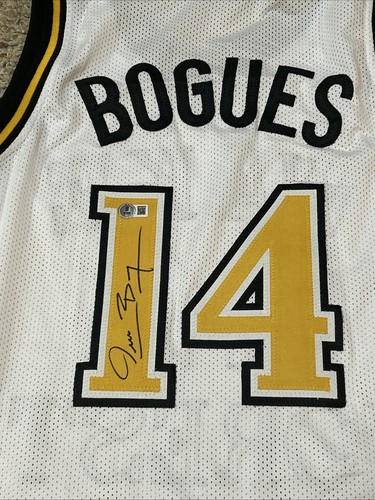 WAKE FOREST DEMON DEACONS- MUGGSY BOGUES SIGNED AUTOGRAPH JERSEY BECKETT COA BAS - Picture 3 of 6