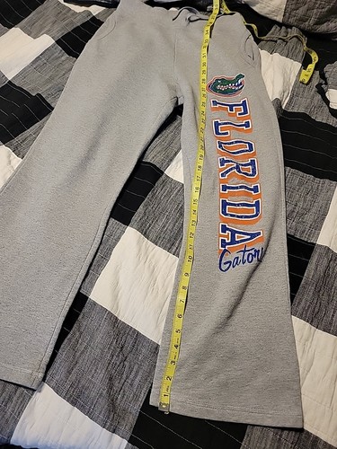 NCAA FLORIDA GATORS WOMENS SWEAT PANTS OPEN BOTTOM. GRAY Small - Picture 4 of 8