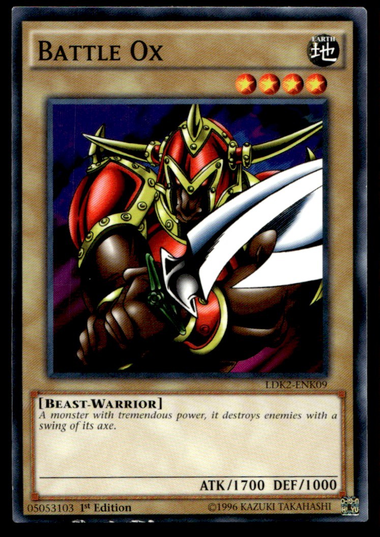 Battle Ox - LDK2-ENK09 - 1st Edition - YuGiOh