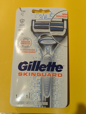 Gillette Skinguard Razor 1 razor handle & 1 cartridge Shave SENSITIVE SKIN NEW